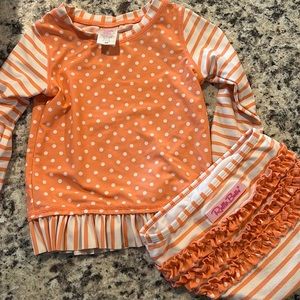 Ruffle butts swim set size 2t